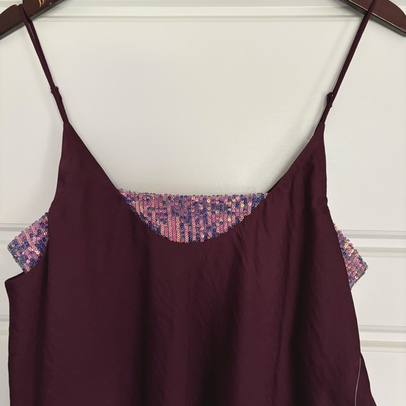 • NWT! [Free People] Sequined Layering Cami • - Picture 2 of 12